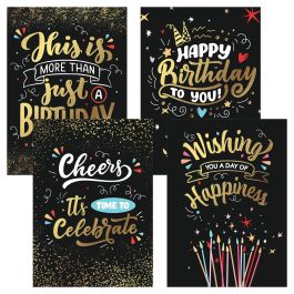 Deluxe Foil Bold Birthday Cards
