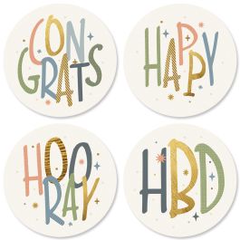 Deluxe Foil Big Wishes Seals (4 Designs)