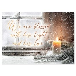 Let Your Heart Be Light Christmas Cards - Personalized