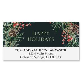 Beautiful Berry Wreath Deluxe Address Labels