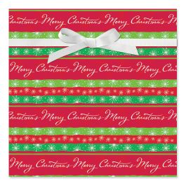 Christmas Sparkle Jumbo Rolled Gift Wrap