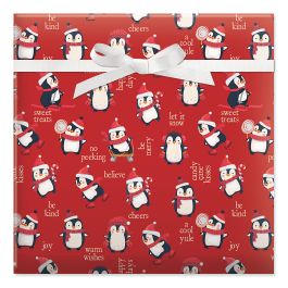 Penguin Pals Jumbo Rolled Gift Wrap