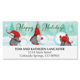Winter Gnomes Deluxe Address Labels