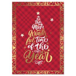 A Very Merry Christmas Deluxe Christmas Cards - Personalized
