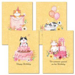 Happy Cat Birthday Cards