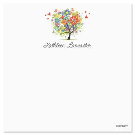 Love and Happiness Personalized Note Sheets in a Cube Refill