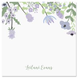 Wildflowers Personalized Note Sheets in a Cube Refill