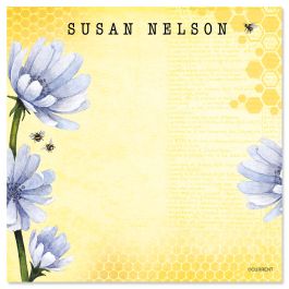 Bee Personalized Note Sheets in a Cube Refill