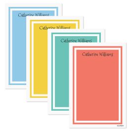 Color Trend Personalized Notes in a Tray Refill