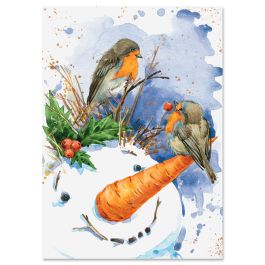 Snowman Pals Christmas Cards - Personalized