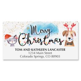 Merry Christmas Best Friends Deluxe Address Labels