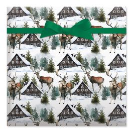 Cabin in the Woods Jumbo Rolled Gift Wrap