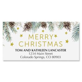 Christmas Pine Deluxe Address Labels