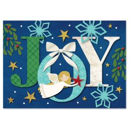 Joyful Holiday Christmas Cards - Personalized