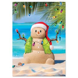 Sandman Christmas Christmas Cards - Personalized