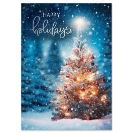 Snowy Night Christmas Cards - Nonpersonalized