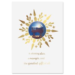 A Manger A Star Christmas Cards - Nonpersonalized