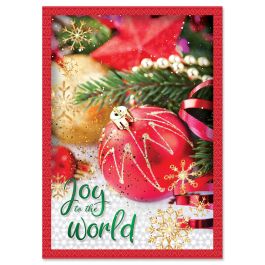 Sparkling Holiday Christmas Cards - Personalized