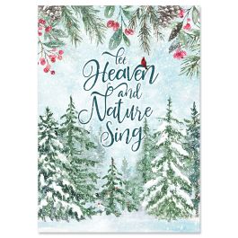 Heaven Nature Christmas Cards - Nonpersonalized