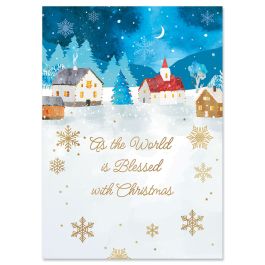 Peaceful Blessings Christmas Cards - Non-personalized