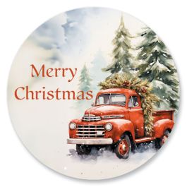 Christmas Red Truck Seals