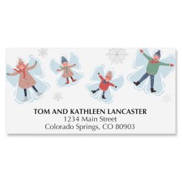 Snow Angels Deluxe Address Labels