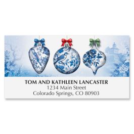 Blue Chinoiserie Deluxe Address Labels