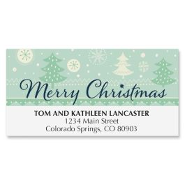 Elegant Stocking Deluxe Address Labels