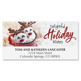 Marshmallow Reindeer Deluxe Address Labels