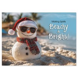 Coastal Christmas Christmas Cards - Personalized