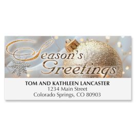 Golden Adornment Deluxe Address Labels