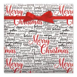 A Christmas Saying Jumbo Rolled Gift Wrap