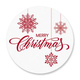 Snowflake Holiday Seals