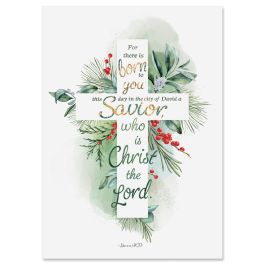 Christmas Cross Christmas Cards - Nonpersonalized