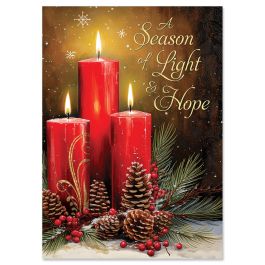 Hope & Light Christmas Cards - Personalized