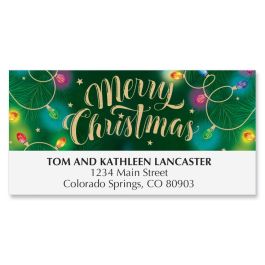 Christmas Lights Deluxe Address Labels