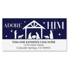 Adore Him Deluxe Address Labels