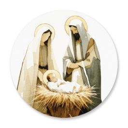 Watercolor Nativity Seals