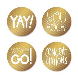 Deluxe Big Congrats Seals (4 Designs)