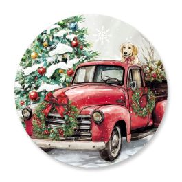 Red Truck Holiday Seals