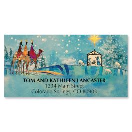 Wisemen Nativity Deluxe Address Labels