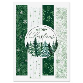 Evergreen Christmas Christmas Cards - Personalized