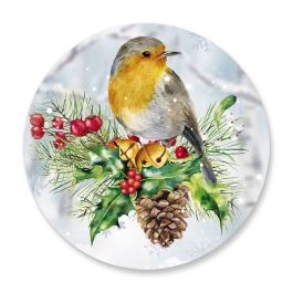 Winter's Songbird Christmas Seals