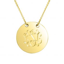 Personalized Sycamore Gold Vermeil Necklace