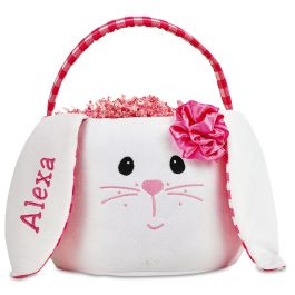 Flower Personalized Easter Bunny Basket