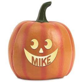 LED Personalized Jack-O-Lantern with Round Eyes