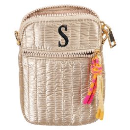 Gold Logan Crossbody Bag - 1-2 Initials