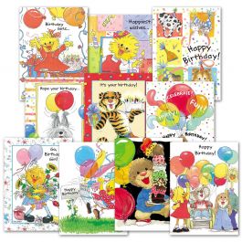 Suzy's Zoo Happy Birthday Card 6-pack 10301