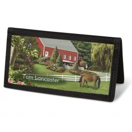 Country Life Checkbook Cover - Personalized