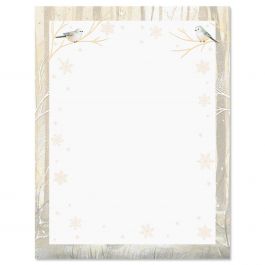 Deer and Fawn Christmas Letter Papers